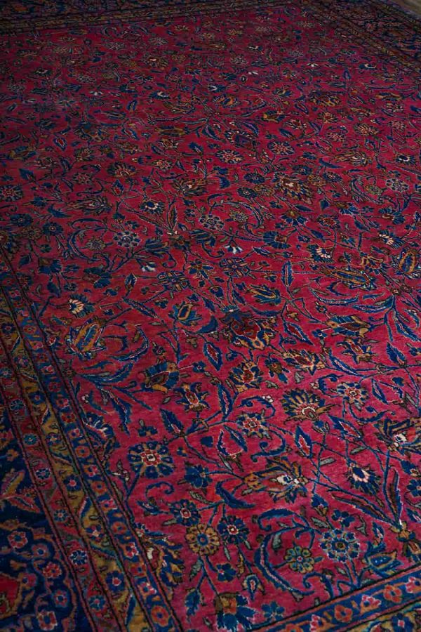 Antique Pashmina Kashan - Indian Rose