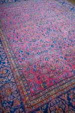 Antique Pashmina Kashan - Indian Rose
