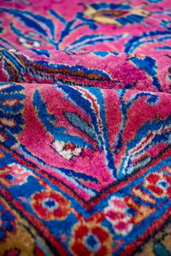 Antique Pashmina Kashan - Indian Rose