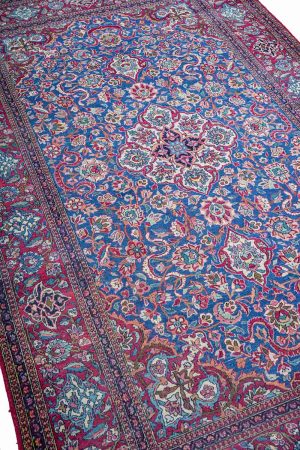 Violet and handcrafted Timeless Antique Rugs made from Silk by Carpet Cellar