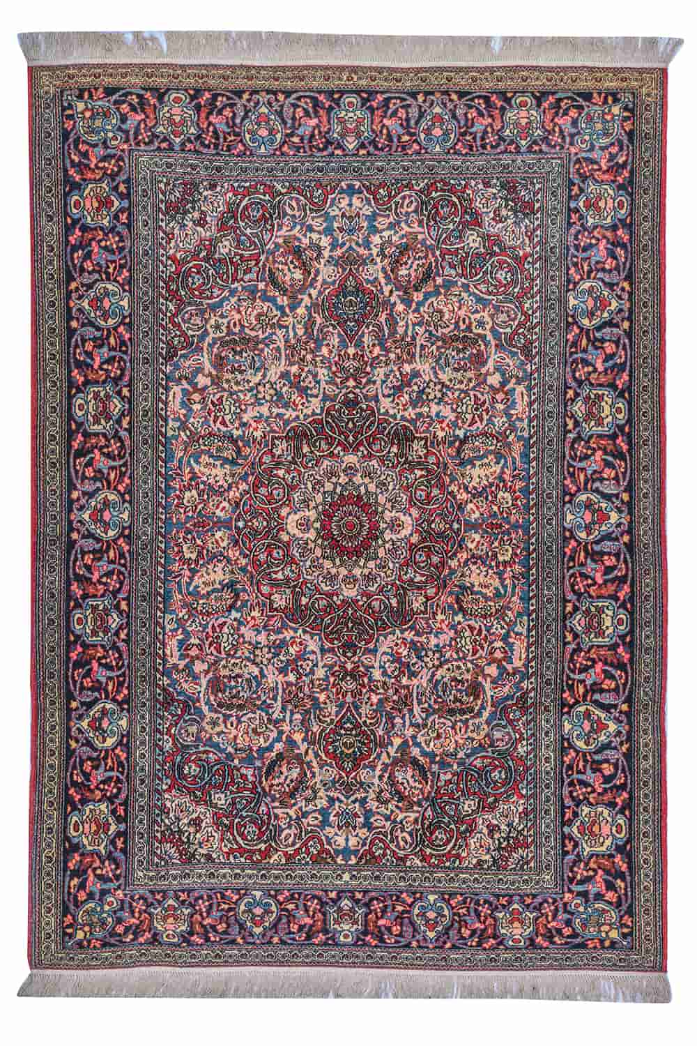 Antique Persian Isfahan – Concentric Medallions