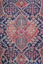 Antique Persian Joshagan - Floral Diamonds