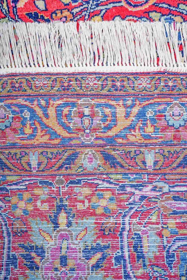 Antique Persian Kashan - Concentric Flowers