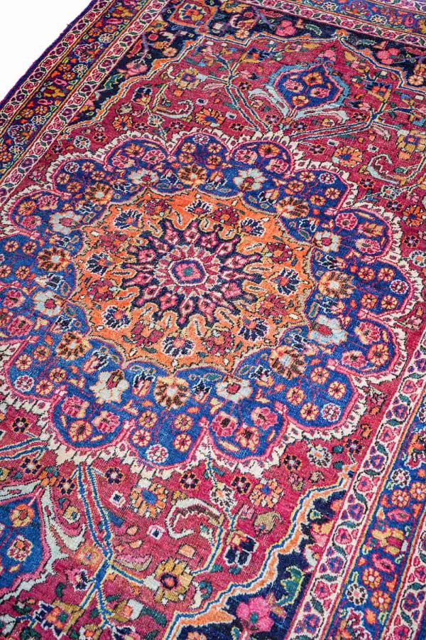 Antique Persian Mashad - Concentric Medallion
