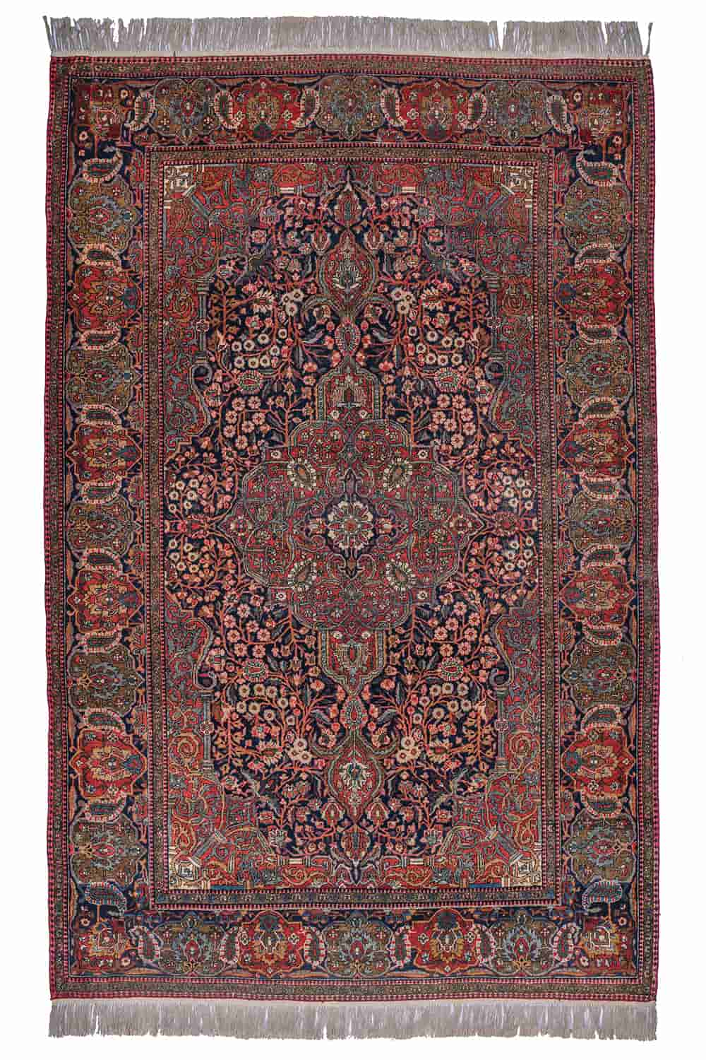 Antique Persian Mohtasham Kashan – Paisley