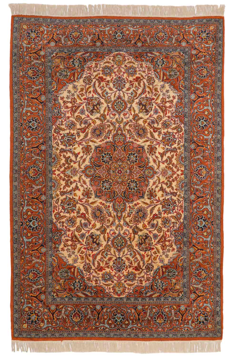 Vintage Persian Tabriz – Serpentine Florals