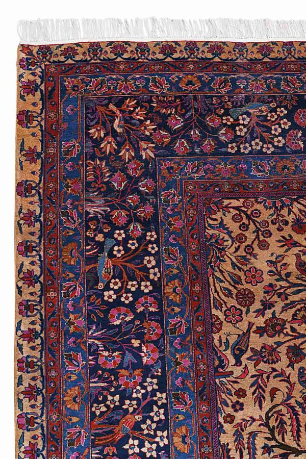 Antique Royal Kurk Kashan - Resplendent