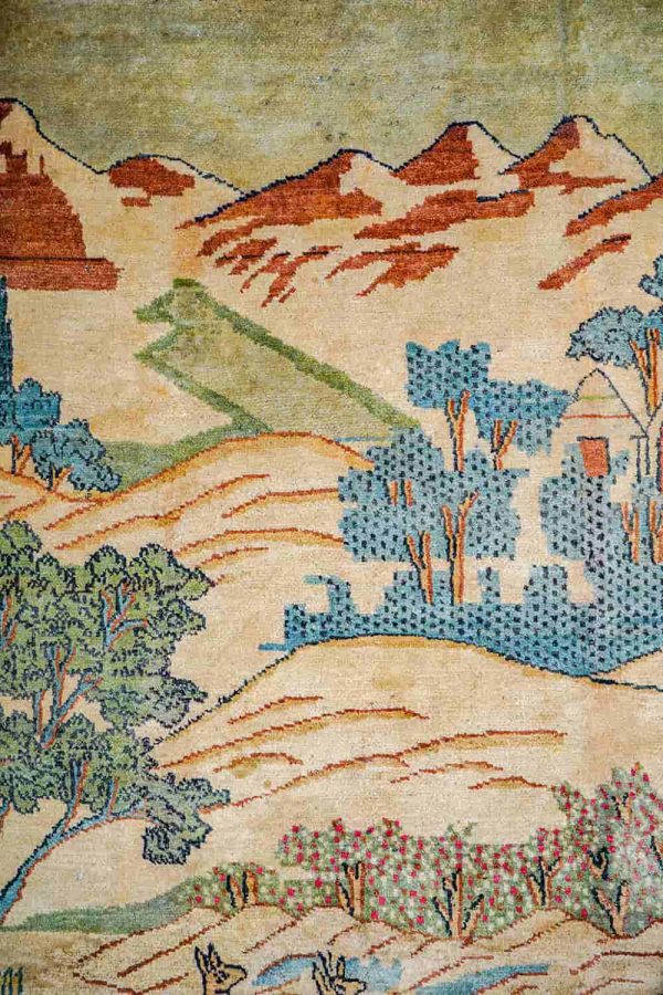 Antique Royal Kurk Laver Kerman - Hunting Scene