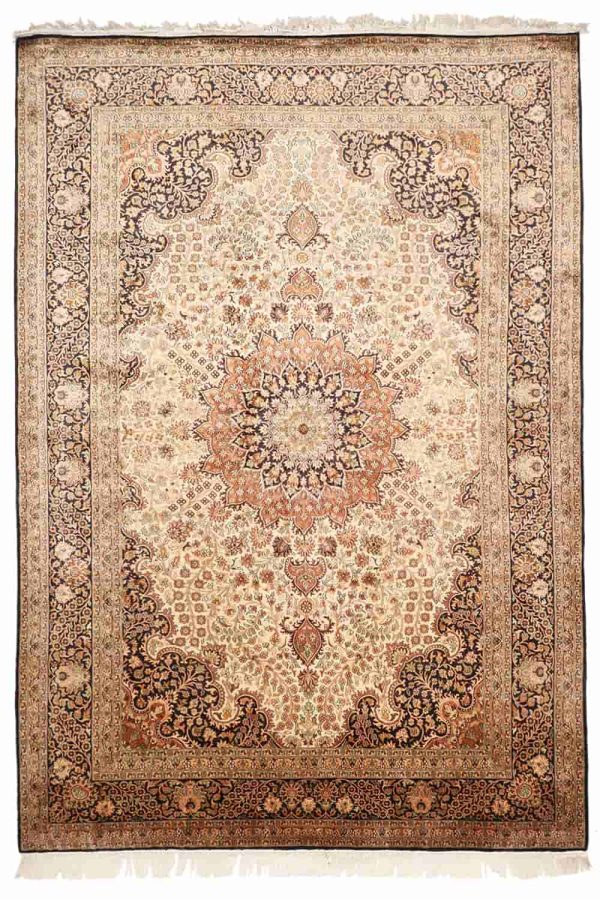 Superfine Silk On Silk Persian Qum Mashad