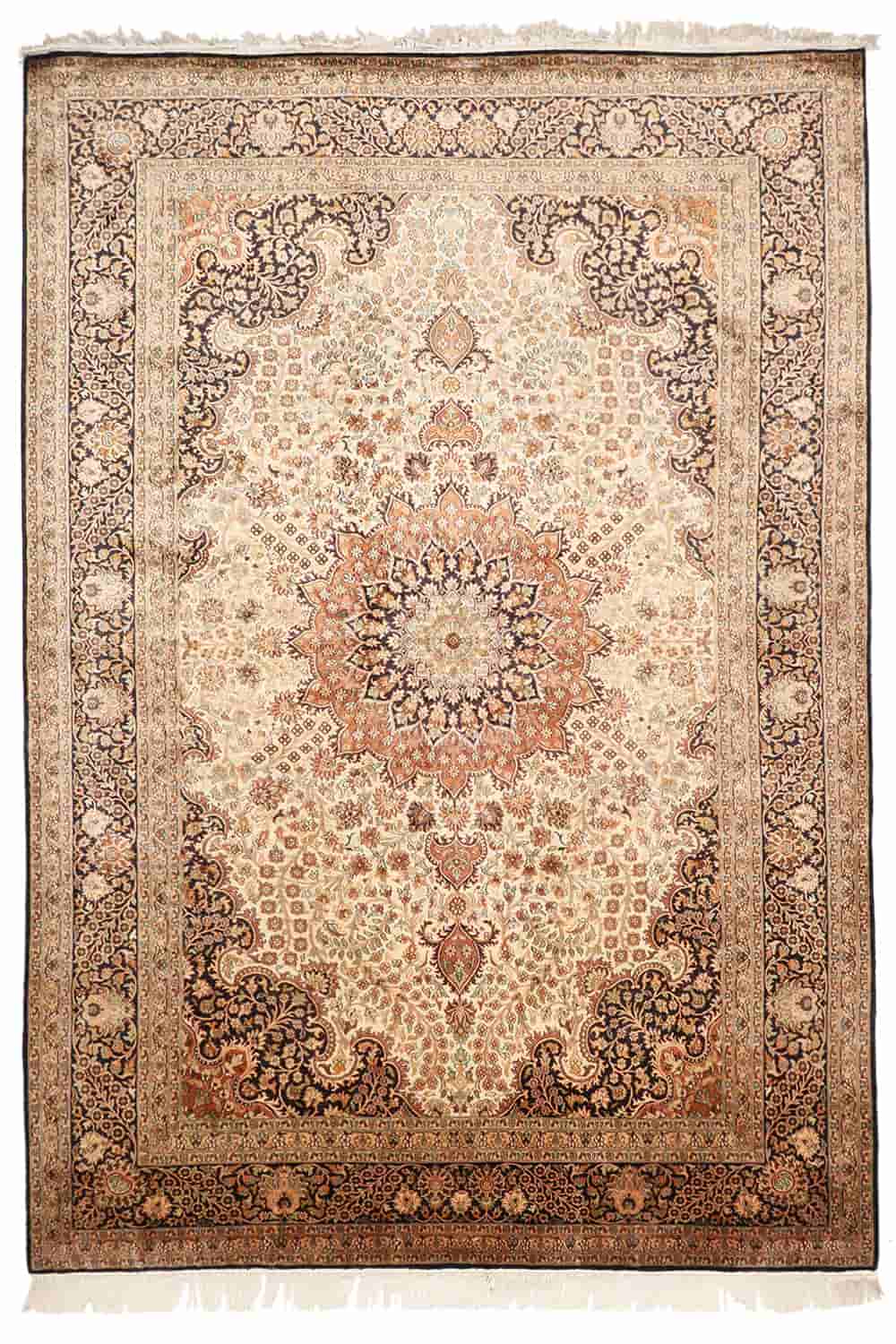 Superfine Silk On Silk Persian Qum Mashad