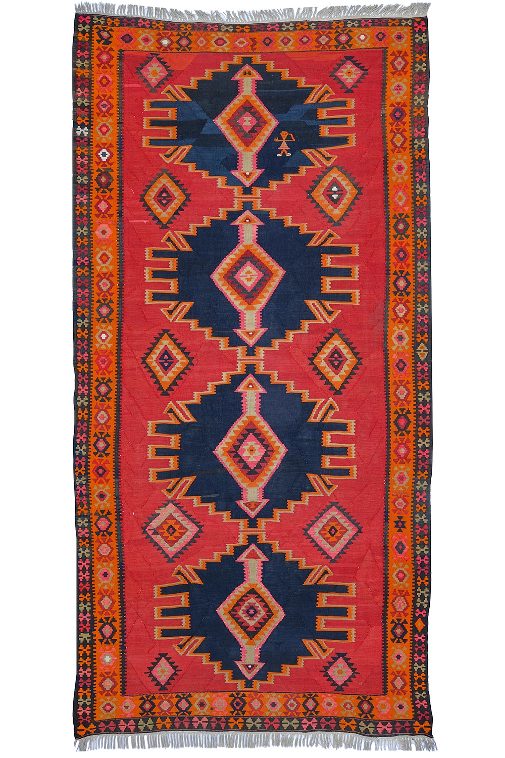 Tribal Eagle Kazak Kilim – Directional