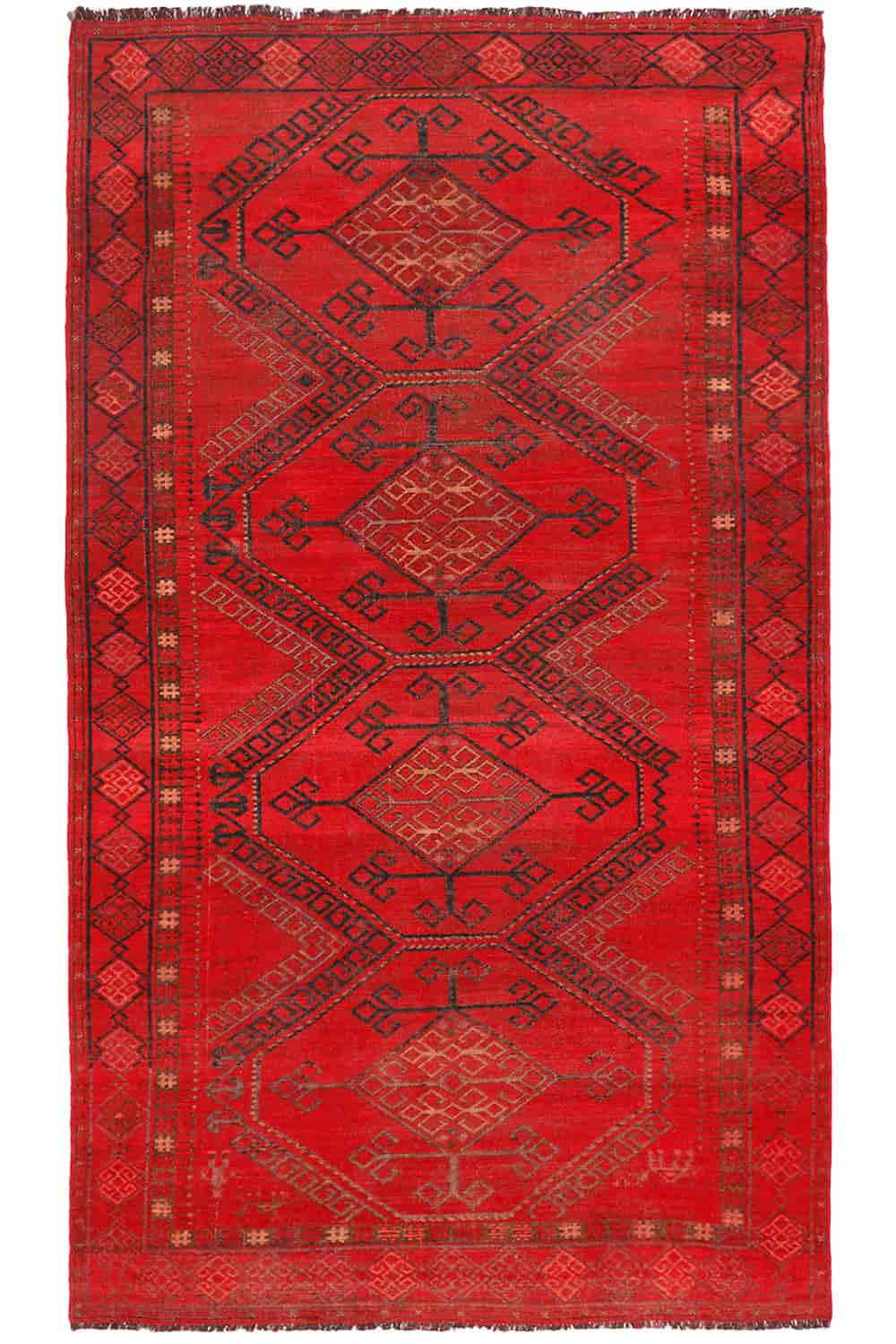 Antique Tribal Ersari Kyrgyz – Red