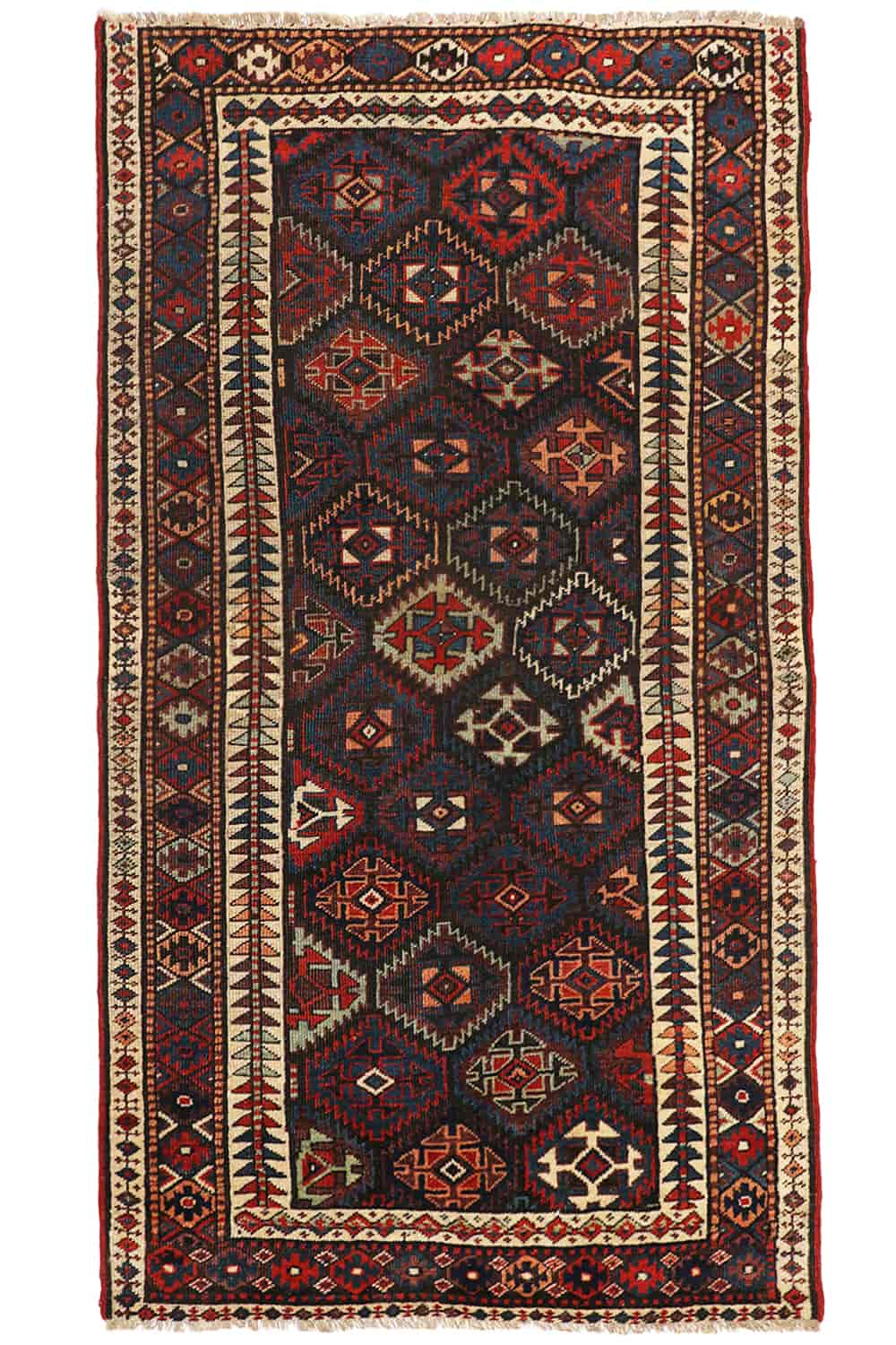 Vintage Tribal Kazak – Deep Brown