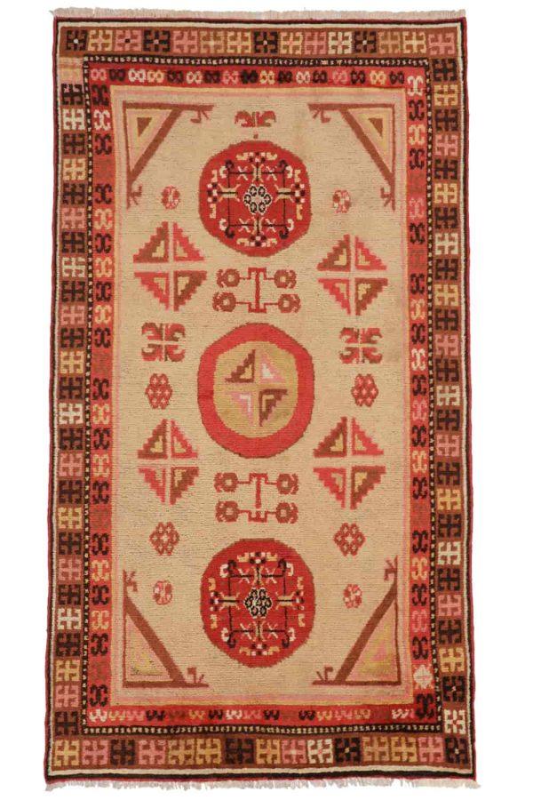 Antique Uzbek Khotan Samarkand - Beige