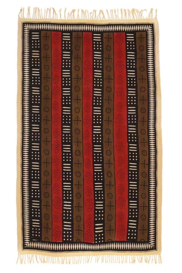 Vintage African Printed Textile - Strip Patterns