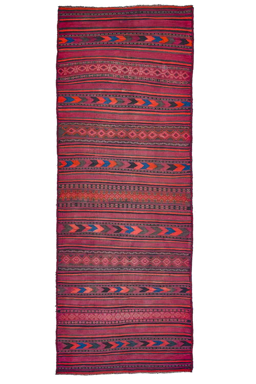 Vintage Balouch Kilim Runner – Merlot