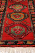 Vintage Tribal Kazak - Red Orange