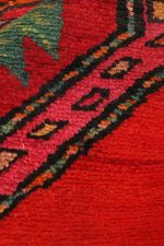 Vintage Tribal Kazak - Red Orange