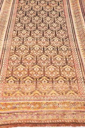 Dark Brown and Light Brown handcrafted Vintage Carpets made from Wool by Carpet Cellar