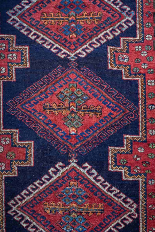 Vintage Afshar Shiraz - Diamond Medallion