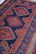 Vintage Afshar Shiraz - Diamond Medallion