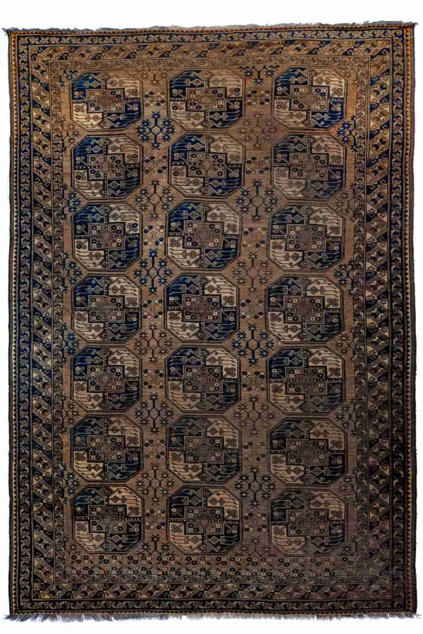 Vintage Ersari Filpaya Elephant Foot - Earthy Brown