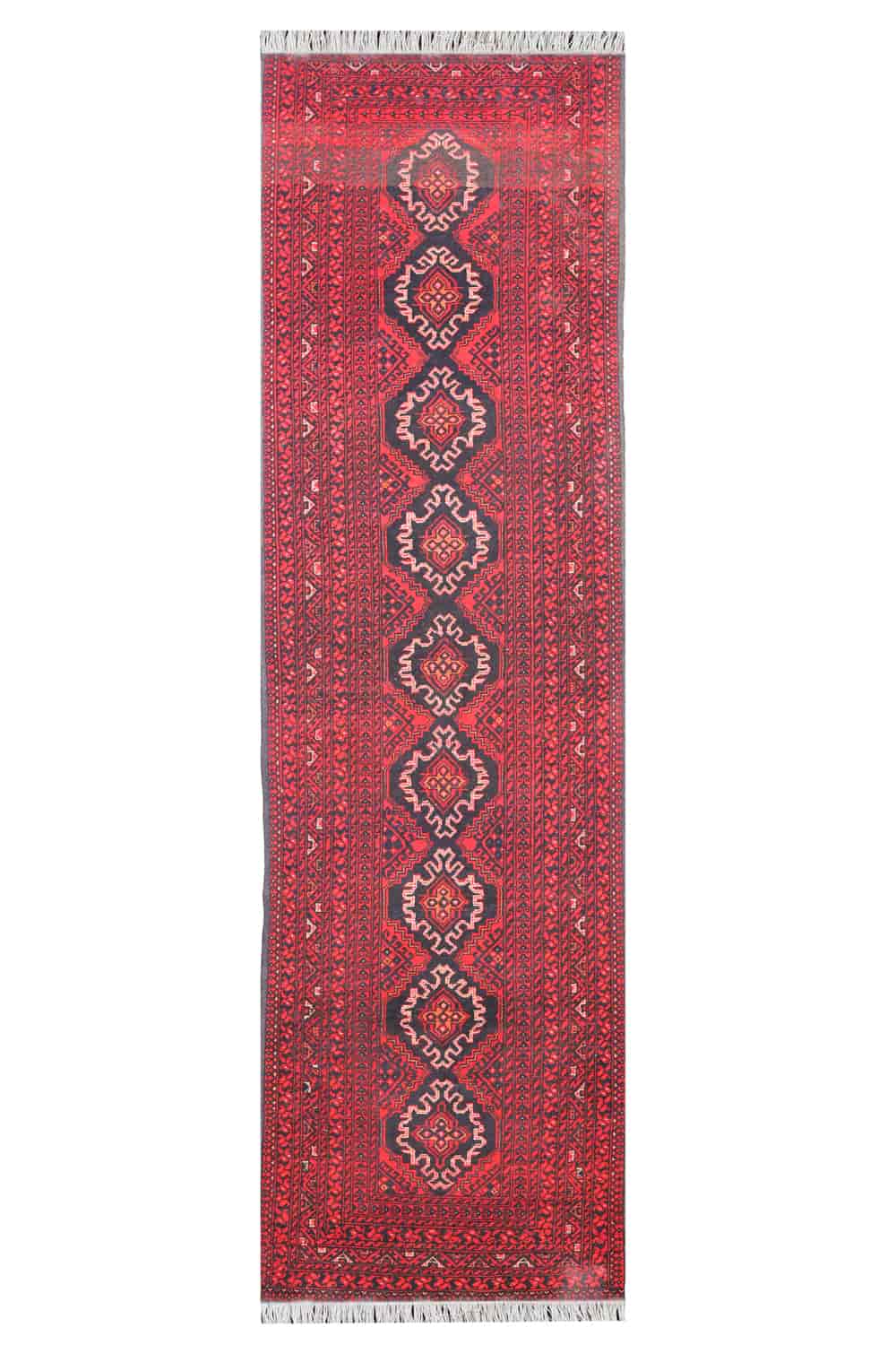 Vintage Khan Mohammadi Runner – Medallion Centre