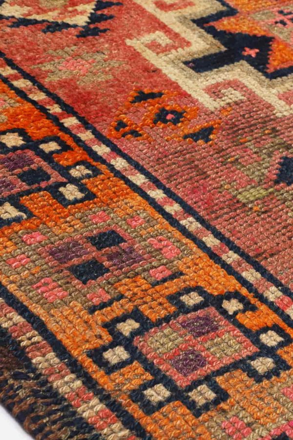 Vintage Tribal Kazak - Pale Orange
