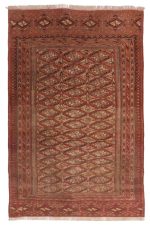Vintage Turkman Yamud Bukhara - Burnt Orange