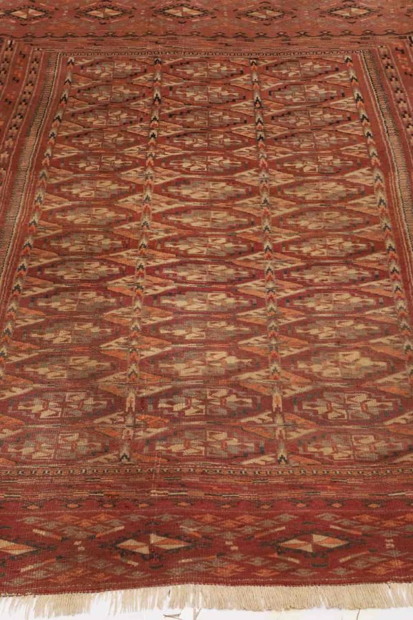 Vintage Turkman Yamud Bukhara - Burnt Orange