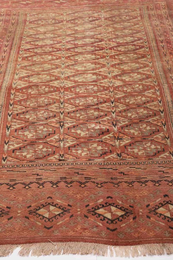 Vintage Turkman Yamud Bukhara - Burnt Orange