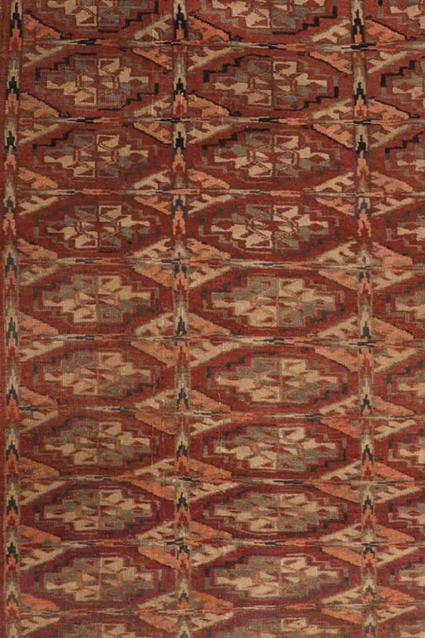 Vintage Turkman Yamud Bukhara - Burnt Orange