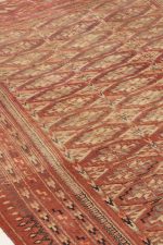 Vintage Turkman Yamud Bukhara - Burnt Orange
