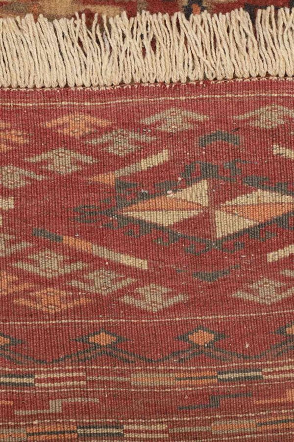 Vintage Turkman Yamud Bukhara - Burnt Orange
