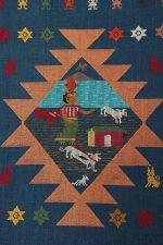 Vintage Tribal Indigo Textile
