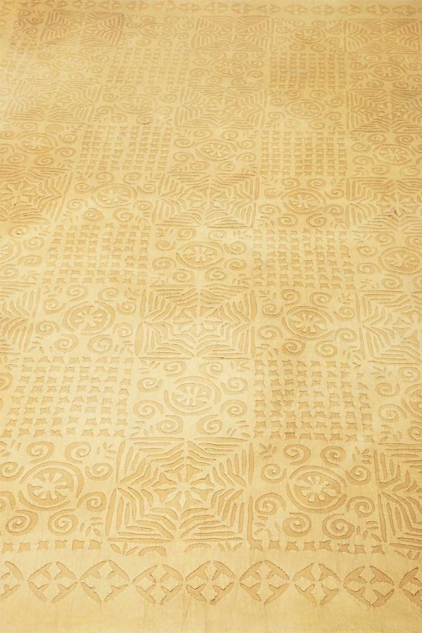 Vintage Cut Work Textile - Desert Sand