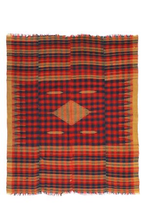 Vintage Central Asian Strip Weave - Eye Of The Nightingale