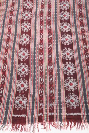Red and Grey handcrafted Textiles made from Cotton by Carpet Cellar