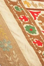 Vintage Uzbek Suzani Embroidered Textile - Triumph