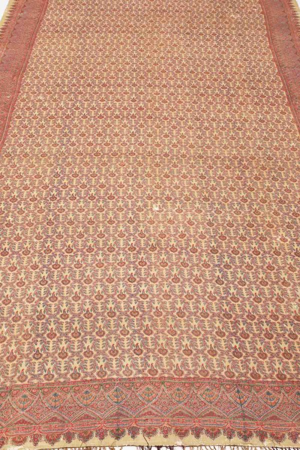 Vintage Hand Block Printed Textile - Paisley