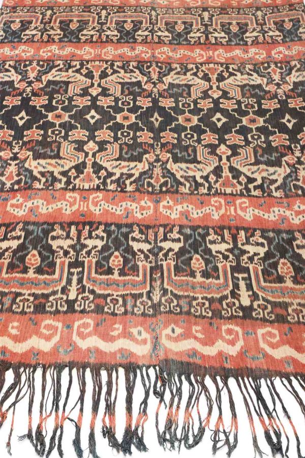 Vintage Indonesian Sumbawa Handwoven Ikkat Textile - Shadows