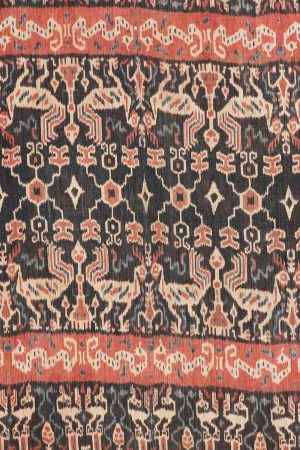 Vintage Indonesian Sumbawa Handwoven Ikkat Textile - Shadows