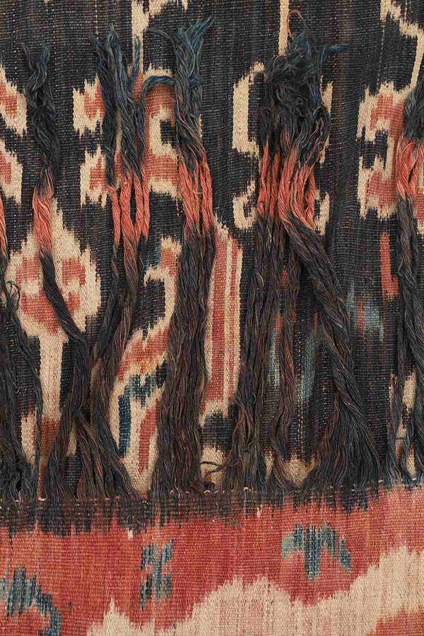Vintage Indonesian Sumbawa Handwoven Ikkat Textile - Shadows