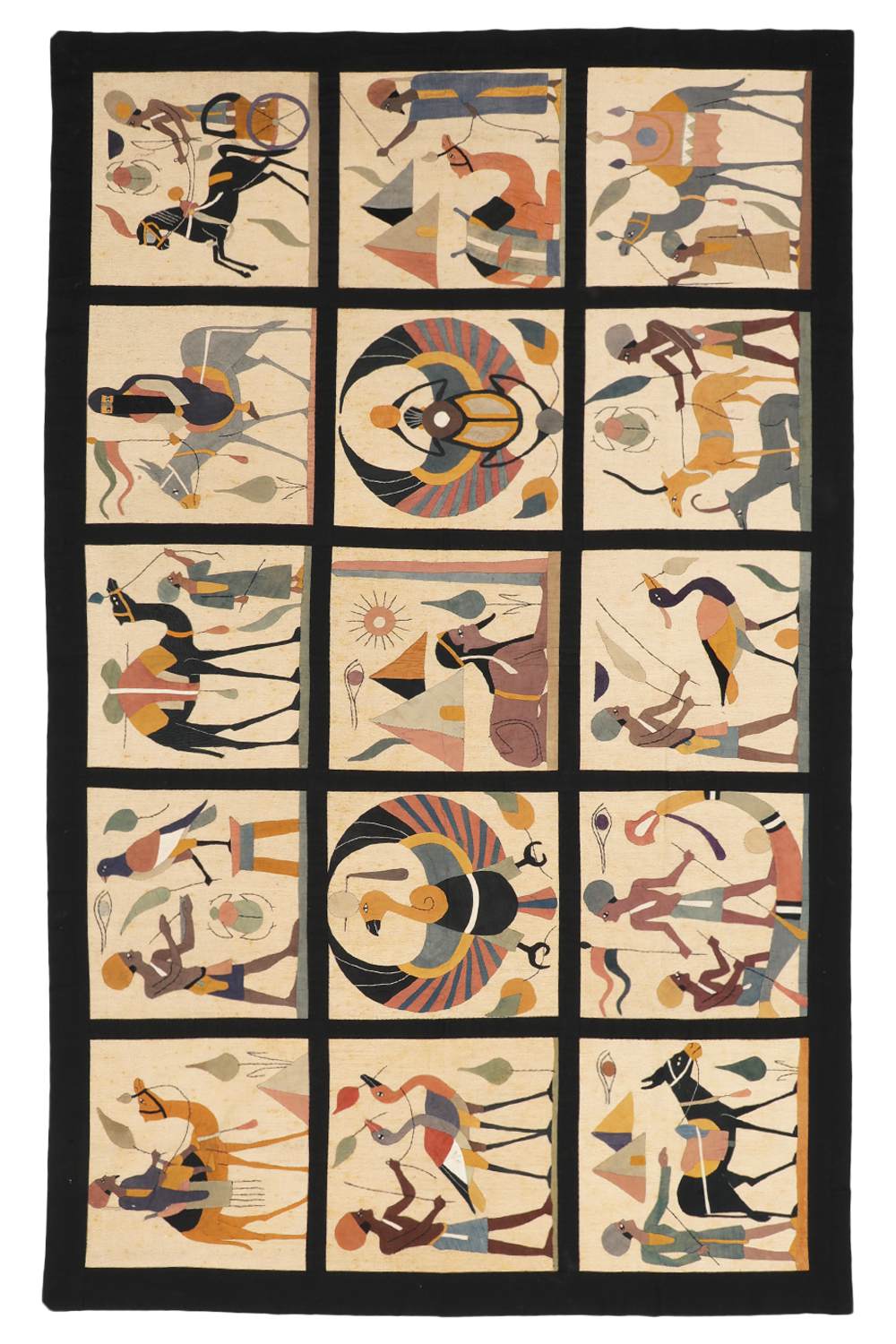 Vintage Egyptian Applique Textile – Cairo