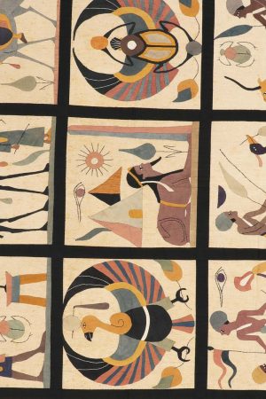 Beige and Black handcrafted Textiles made from Cotton by Carpet Cellar