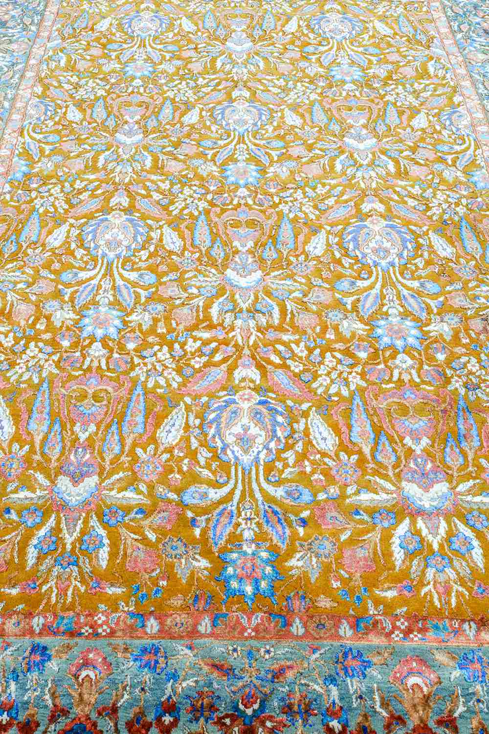 Safavid Silk And Wool Collection – Blue Cypress