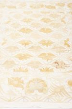 Antique Uzbek Suzani Embroidered Textile - Clover