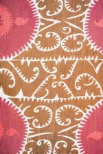 Vintage Uzbek Suzani Embroidered Textile - Dome