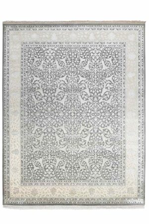 Hadji Jalili Silk and Wool Collection - Grey Arabesque