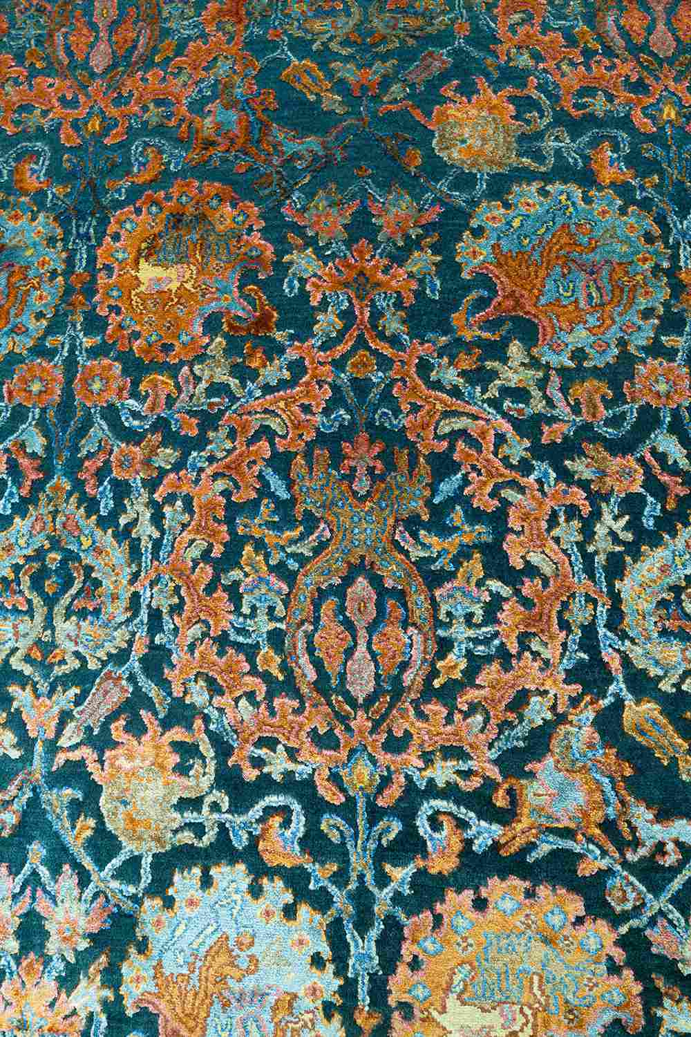 Safavid Silk And Wool Collection – Mustard Greens